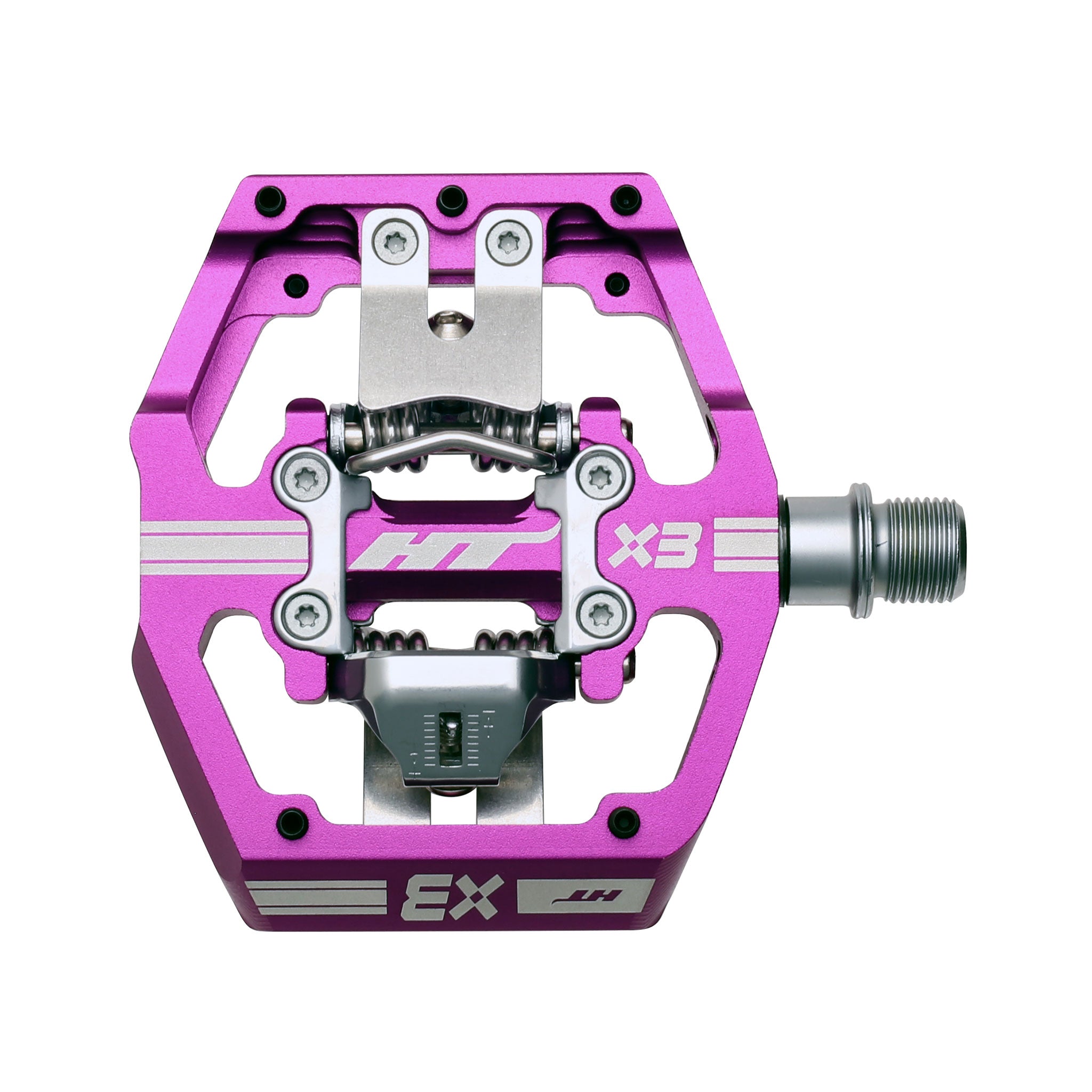 HT Components X3 Clipless Platform MTB Pedals - Purple
